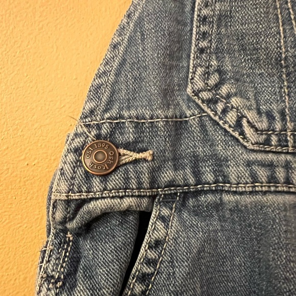 Oshkosh B'gosh Vestpak Denim Cargo Overalls Size 24 months - Picture 4 of 7